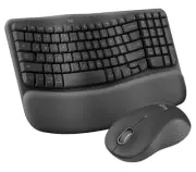 Logitech Wave Keys MK670 Combo Keyboard with Signature M550 L Mouse Graphite