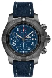 Breitling Super Avenger Titanium Night Mission Blue Mens Watch V13375101C1X2