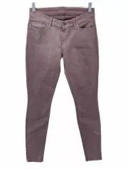 NEW 7 For All Mandkind The Skinny Glitter Stretch Pants Women’s Size 28