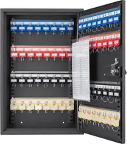 BARSKA Wall Mount Adjustable Cabinet with Key Tag Labels Combination Lock Box