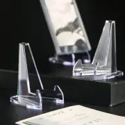 10pcs Clear Convenient Picture Stand Acrylic Easel Coin Stand Display