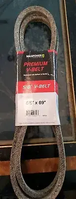 Maxpower 347614 Premium Belt Reinforced with Kevlar Fiber Cords, 5/8" x 69"