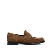 [Alexander Wang] Alexander Wang Logo-plaque Suede Loafers 38 IT BROWN
