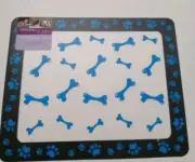 Pet Floor Mat for Cat Or Dog black and White