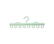 Socks Hanger 8 Clips Windproof Storage Hanger Multifunctional Socks Organizer Underwear Bra Towel Hanger Drying Rack Household Supplies-Green