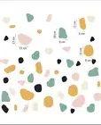 Boho Wall Decor Terrazzo Decal Polka Dots Wall Stickers Irregular Stones