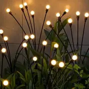 Solar Garden Lights - New Upgraded Solar Light, Wind Swaying, Solar Lights Outdoor, Warm White (1 Pack)