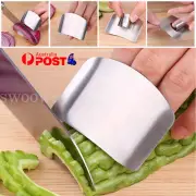 1/2x Stainless Steel Finger Hand Protector Guard Chop Slice Knife Safe Kitchen