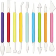 9 Pieces Clay Sculpting Tools, Plastic Modeling Clay Tools for Kids，Double-Head