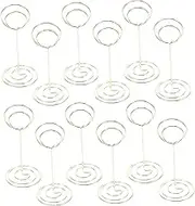 iplusmile 45pcs Peacock Table Picture Holders Elegant Memo Clips for Desktop Name Cards for Weddings Birthday Parties and Professional Displays