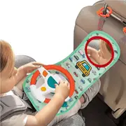 Baby Car Seat Toys For Infants, Baby Kids Eletric Simulation Steering Wheel Toy Driving Educational