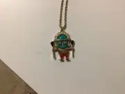 Kenneth Jay Lane Tribal man necklace