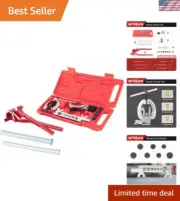 Double Flaring Tool Kit Steel 1/4" 5/16" 3/8" Includes Tube Bender Plumbing