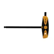 Wiha 33430 Soft Grip Dual Drive Ball End Hex T-Handle 3/16 x 5.9 Inch
