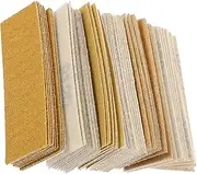 OSALADI Diy Essential 60 Pack Sand Paper Kit Sandpaper for Wood Automotive Wet Dry Small Grit Sanding Sheets