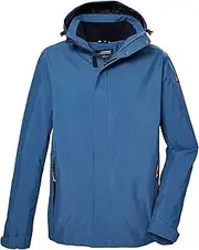 [killtec] KOS 42921-000 Men's Functional Outdoor Jacket with Zip-Off Hood, Short Size 183 kg MN JCKT_XENIOS, Deep Water, 26