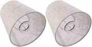 Minkissy 2pcs Fabric Lampshade Small Lamp Shades for Floor Lamps Shade Fabric Lamp Shade Drum Light Cloth Lamp Shade Covers Line Lampshade Small Table Lamp Mini