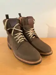 Allen Edmonds Chapman Weatherproof Combat Boot, Brown Suede, US 10 3E, New