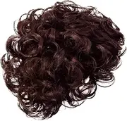 FOYTOKI 1pc Men's Stylish Curly Wig High Temperature Fiber Synthetic Hairpiece for Cosplay Parties and Festivals Comfortable Washable and Lifelike Design Deep