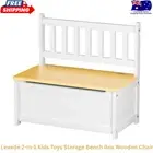 Levede 2-In-1 Kids Toys Storage Bench Box Wooden Chair
