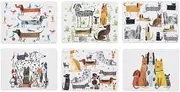 Ashdene Canine Capers Set of 6 Placemats