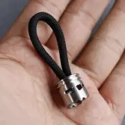 New Titanium Piston Skull Knife Bead Key Parachute Cord DIY Pendant Lanyard EDC