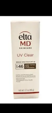 Elta Skincare UV Clear Broad Spectrum SPF 46 Deep Tinted Face Sunscreen-1.7oz