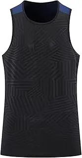 [Generic] Mens Stringer Tops Mens Summer Sports Fitness Basketball Training Loose Outdoor Running Quick Drying Breathable Sleeveless T Shirt Vest Shirts for Men with Sleeves