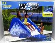 WOW Sports Cascade Pool Slide, Inflatable Slide with Sprinkler NEW