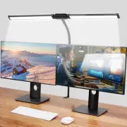 Desk Lamp 24W LED Desk Light for Home Office Double Head with USB Charging Port,
