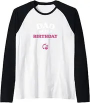 [Barbie] Dad Of The Birthday Girl Raglan Baseball Tee