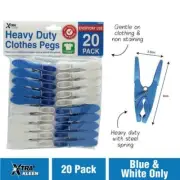 20 Pack Pegs Plastic Tip Deluxe Clothing Line Washing Laundry Bulk High Quality
