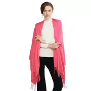 Women's Scarf Pashmina Shawls and Wraps for Evening Dress Bridesmaid Coral