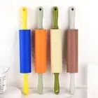 Baking Roller Patchwork Color Bakeware Portable Plastic Non-slip Handle Pizza