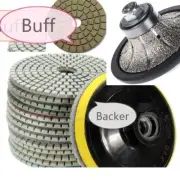 1/2" Demi Bullnose Profiler 15 PCS 5" stone concrete quartz marble polish buffer