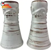 Trellis White Salt and Pepper Set