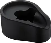 Normcore Portafilter Holder - Bottomless Portafilter Tamping Station - 304 Stainless Steel with Silicon Espresso Holder Tamper Stand Fits 54mm 58mm Espresso Machines Portafilter Black