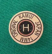 Layered Kamui Japan Pool Snooker Billiard Cue Tip Original TAN HARD 14mm