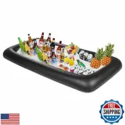Ice Buffet Serving Tray Drink Cooler with Drain Plug,Inflatable Ice Serving B