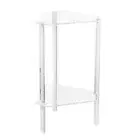 Innovative Acrylic Console Table for Hallway or Entryway Polygonal Shape Desk