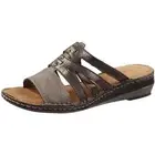 Naturalizer Womens Leanna Bronze Leather Mules Flats 8.5 Medium (B,M) BHFO 4270