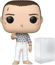 POP Stranger Things - Season 4 - Bloody Eleven (Season Finale) Limited Edition Chase Funko Vinyl Figure (Bundled with Compatible Box Protector Case), Multicolor, 3.75