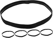 [BESPORTBLE] 5pcs Women Non-Slip Elastic Sports Headbands Headdress Yoga Hair Bands Sweatbands Accessories Hairband for Men Running Workout Exercise Outdoor Activities