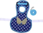 MINAOLULUS Adjustable Chicken Harness and Leash Outfit Warm Rooster Jacket for Hens and Ducks Stylish for Poultry Safety Cozy and Secure Design for Outdoor Use