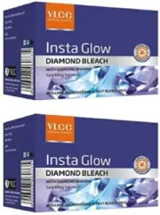 VLCC Natural Sciences Insta Glow Diamond Bleach (30g) (Pack of 2)