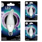 GE LED Light Bulbs 3 Soft White 25w/2.8w Chandelier Dimmable *3 light Bulbs*