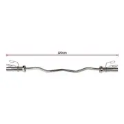Chrome Olympic Curl Bar Barbell Heavy Duty EZ with Spring Collars AU Stock ✨