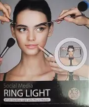 8" LED Selfie Ring Light W/ Tripod Phone Holder Stand For Makeup Social Media