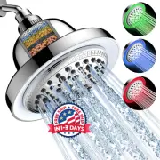 Cabezal Alcachofa De Ducha RGB Regaderas Con Luz LED Para Baño Modernas 3colores