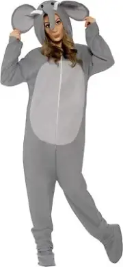 Smiffys Elephant Costume, Grey, L - Size 42-44